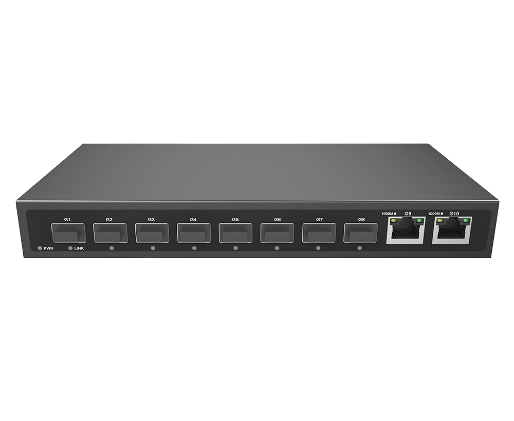 10-port Full Gigabit Ethernet Fiber Switch