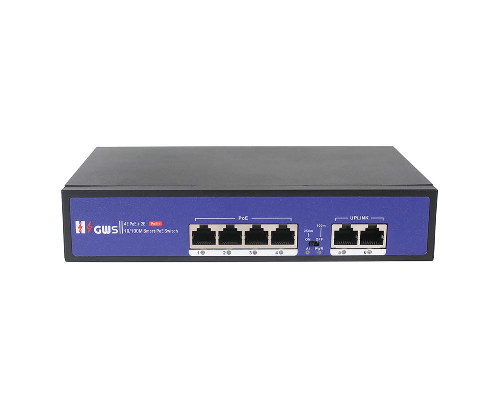 6-port 10/100Mbps AI PoE Switch