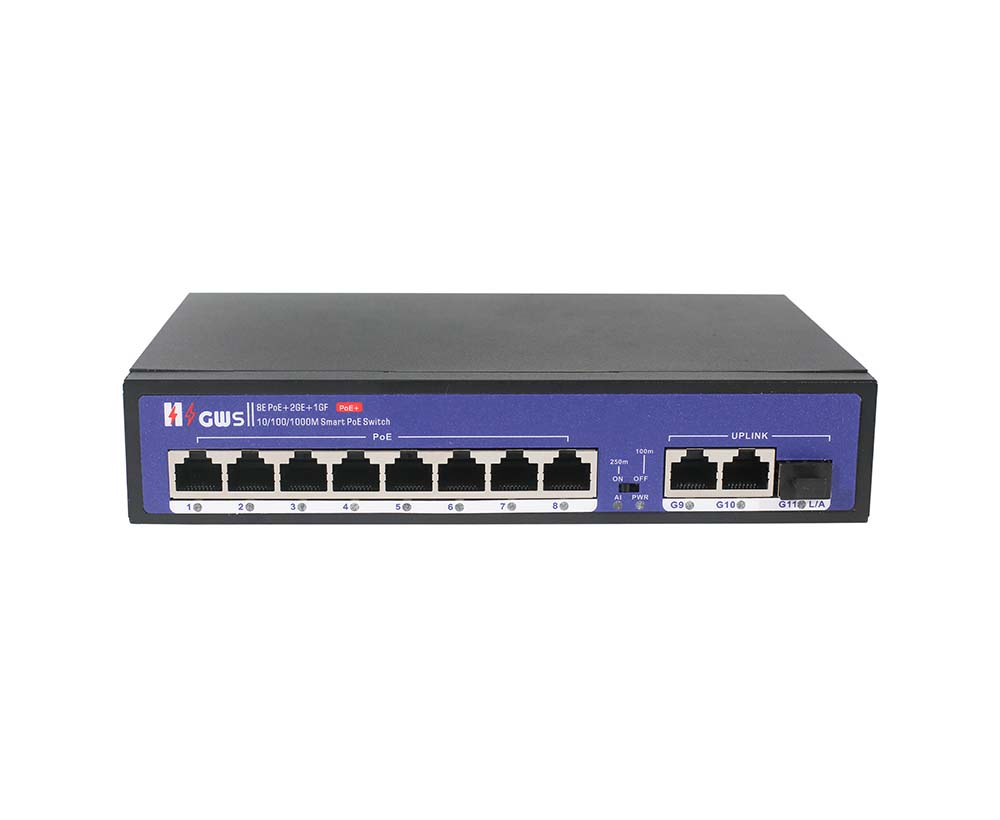 11-port Gigabit Uplink PoE Switch