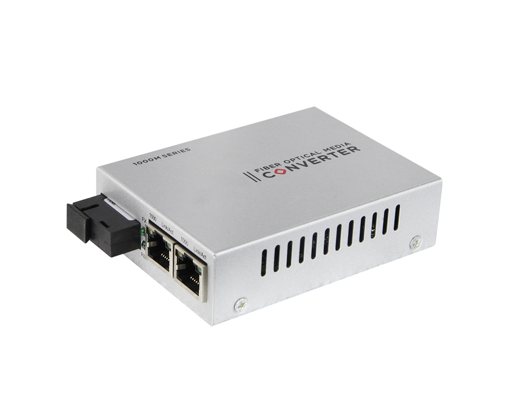 3-port Gigabit Single-mode Dual Fiber Media Converter