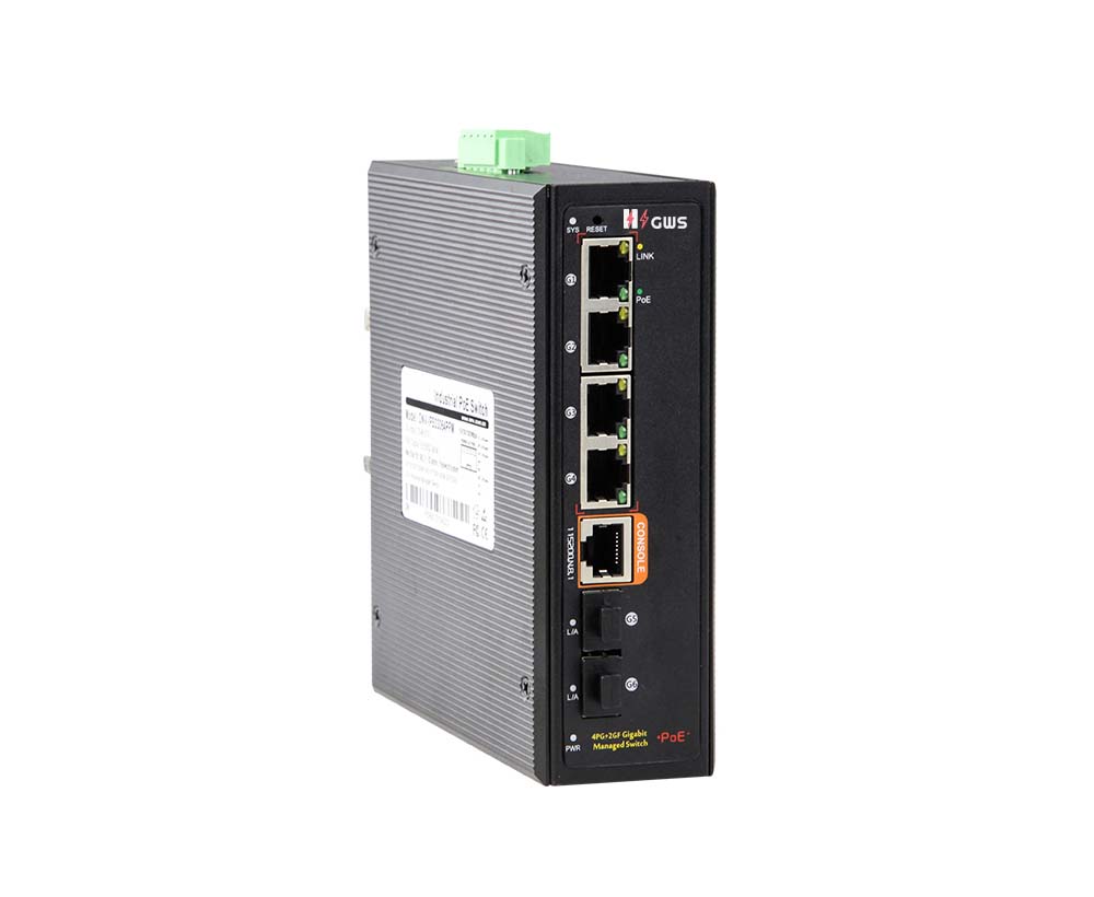 6-port Gigabit Managed Industrial PoE Switch