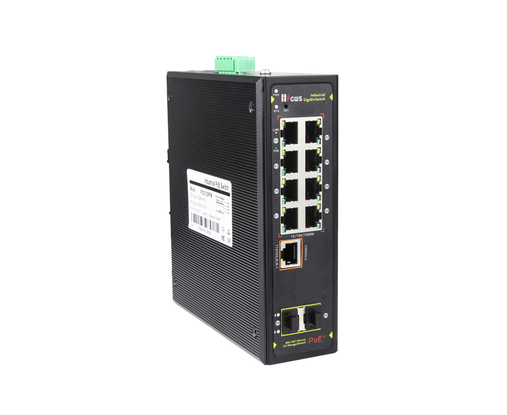 10-port Gigabit Managed Industrial PoE Switch