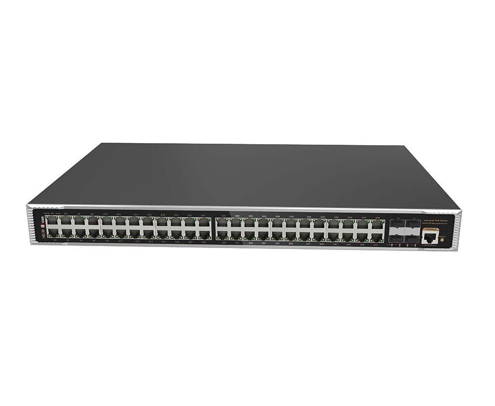 52-port 10G Uplink Managed Industrial PoE Switch