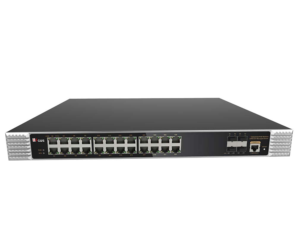 28-port 10G Uplink Managed Industrial PoE Switch