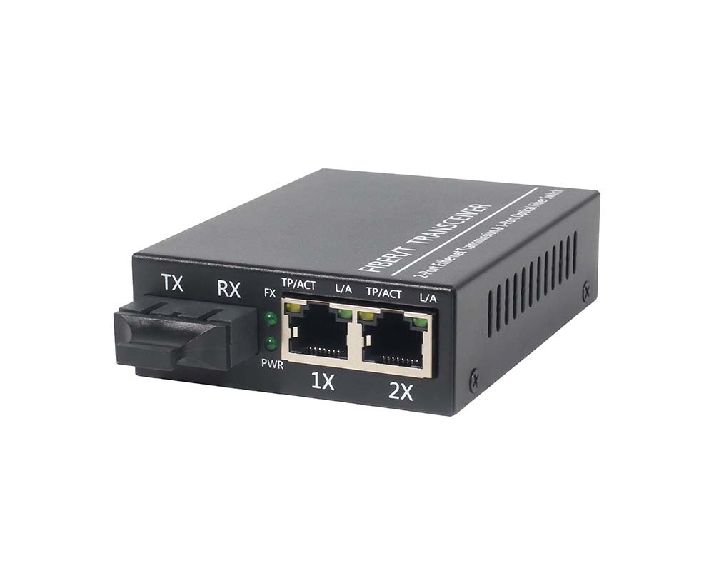 3-port Gigabit Single-mode Dual Fiber Media Converter