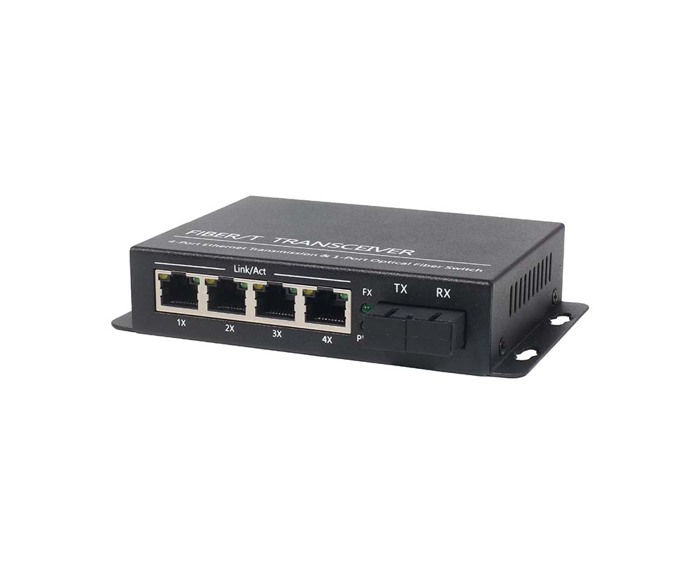 5-port 10/100M Single-mode Dual Fiber Media Converter